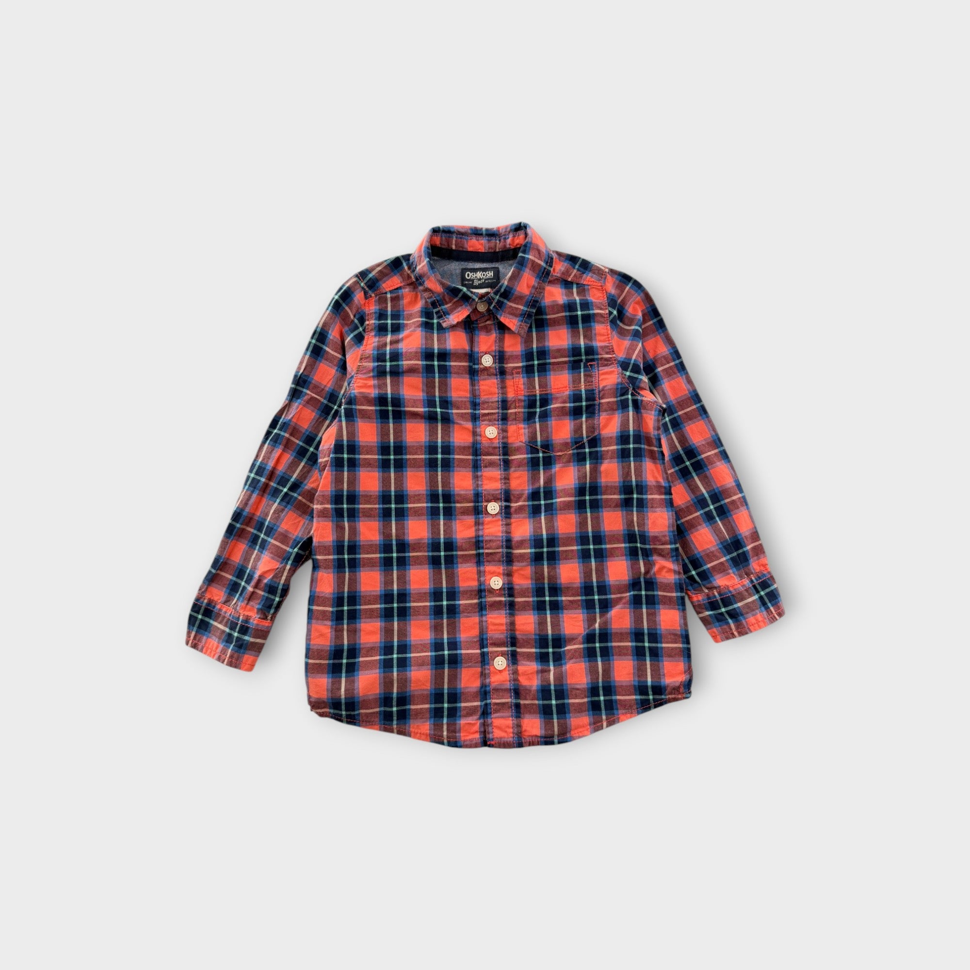 Oshkosh B'Gosh Plaid Shirt, Size 5