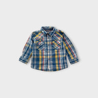 Levi's Blue Plaid Shirt, Size 0