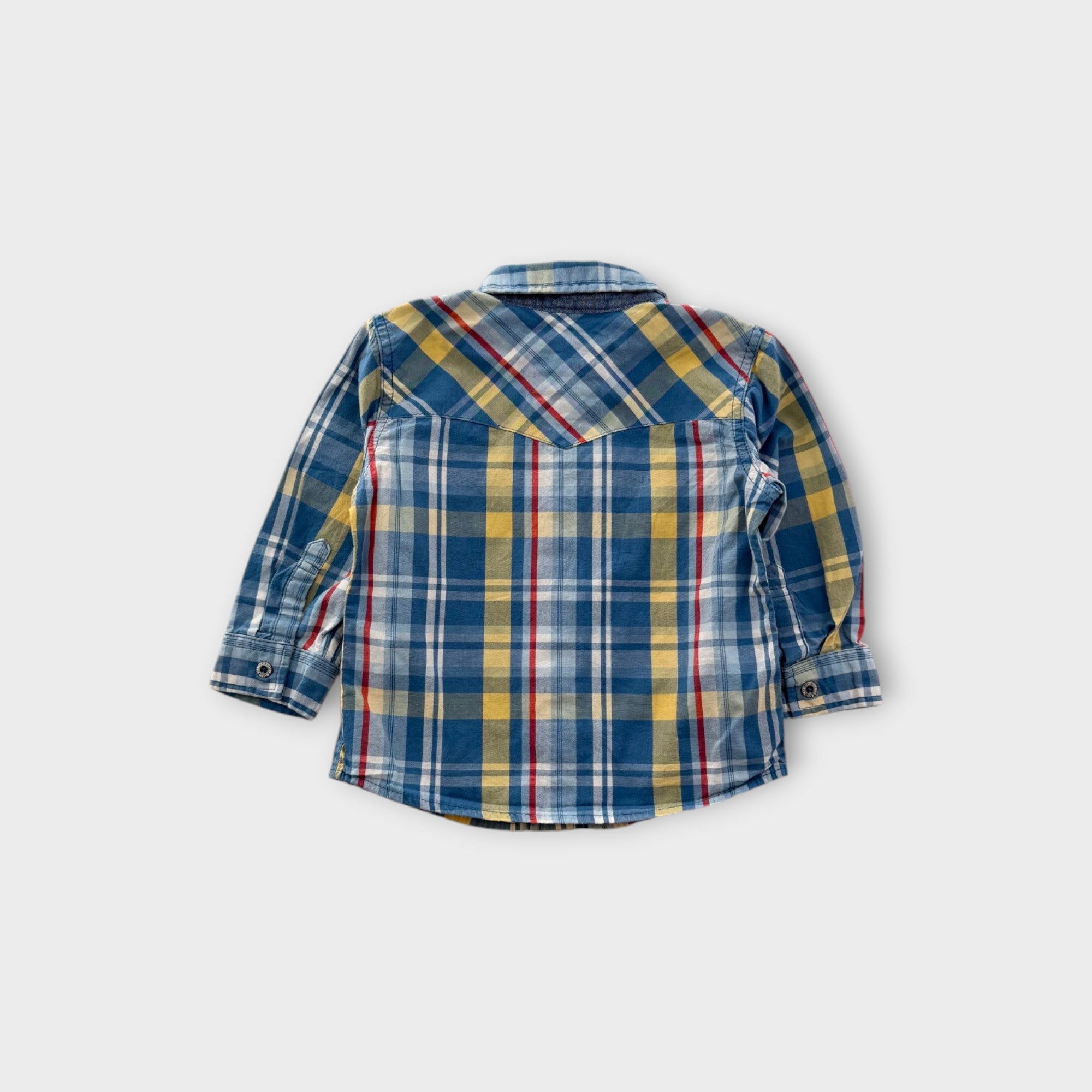 Levi's Blue Plaid Shirt, Size 0