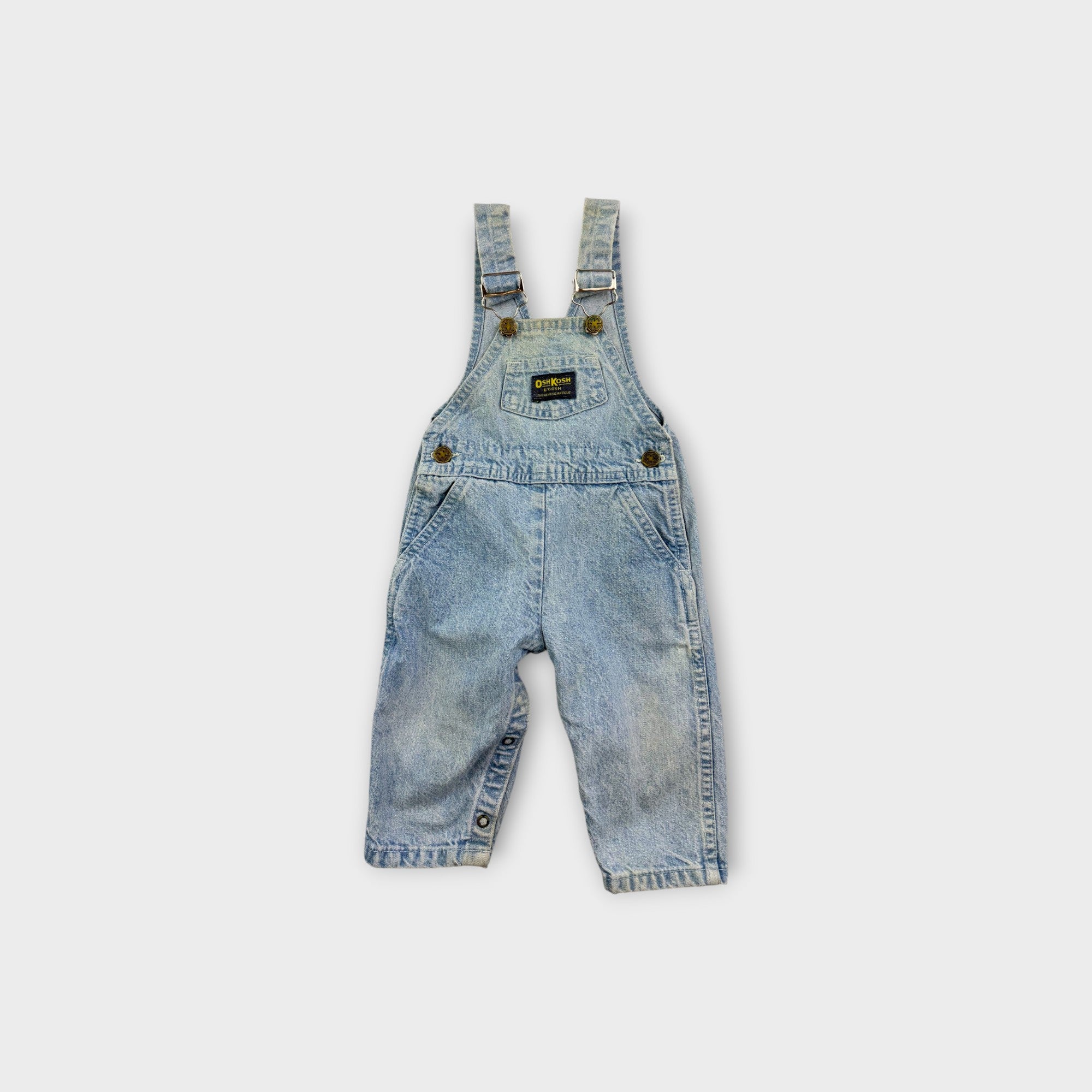 Vintage Oshkosh B'Gosh Acid Wash Overalls, Size 0