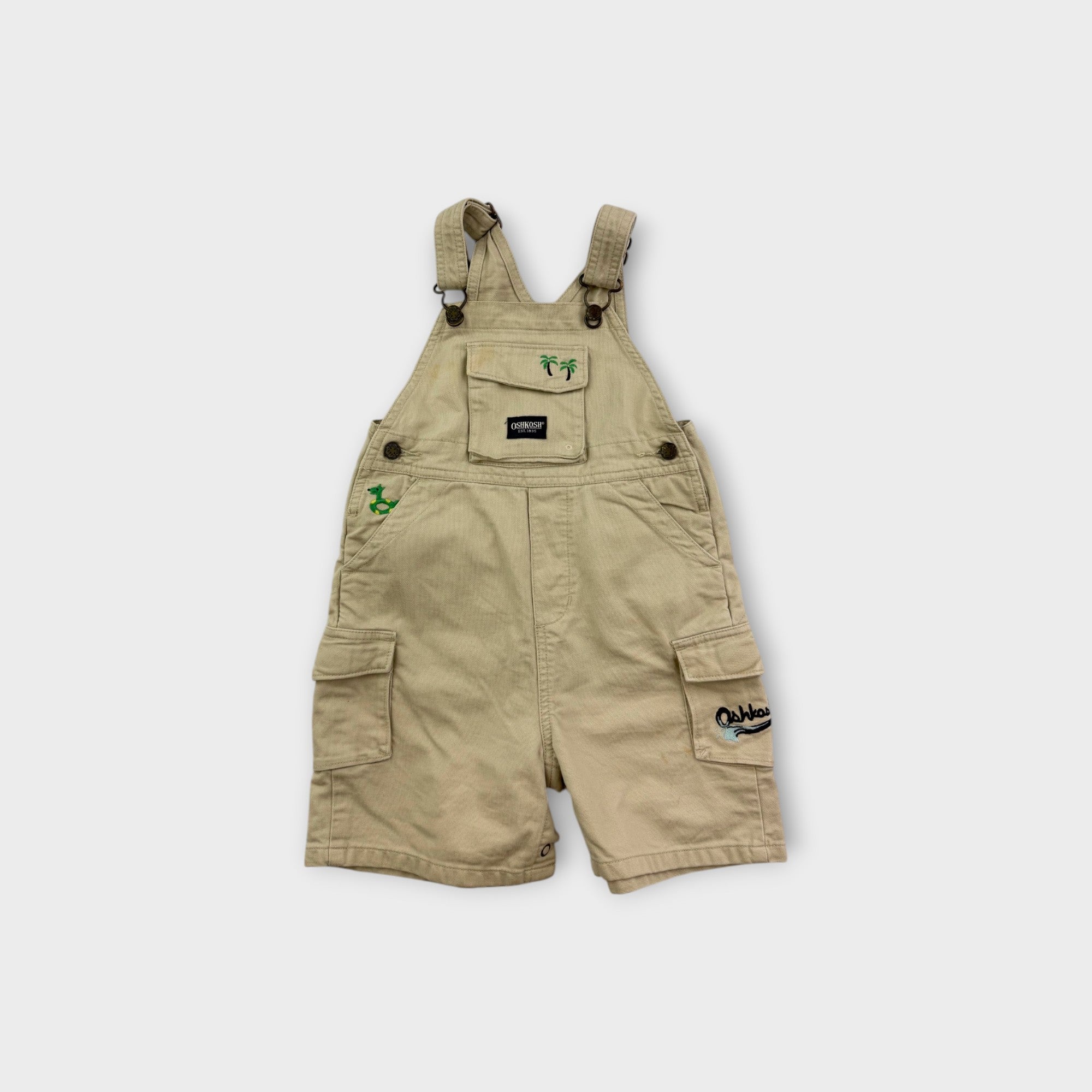 Vintage Oshkosh Cargo Overalls, Size 2