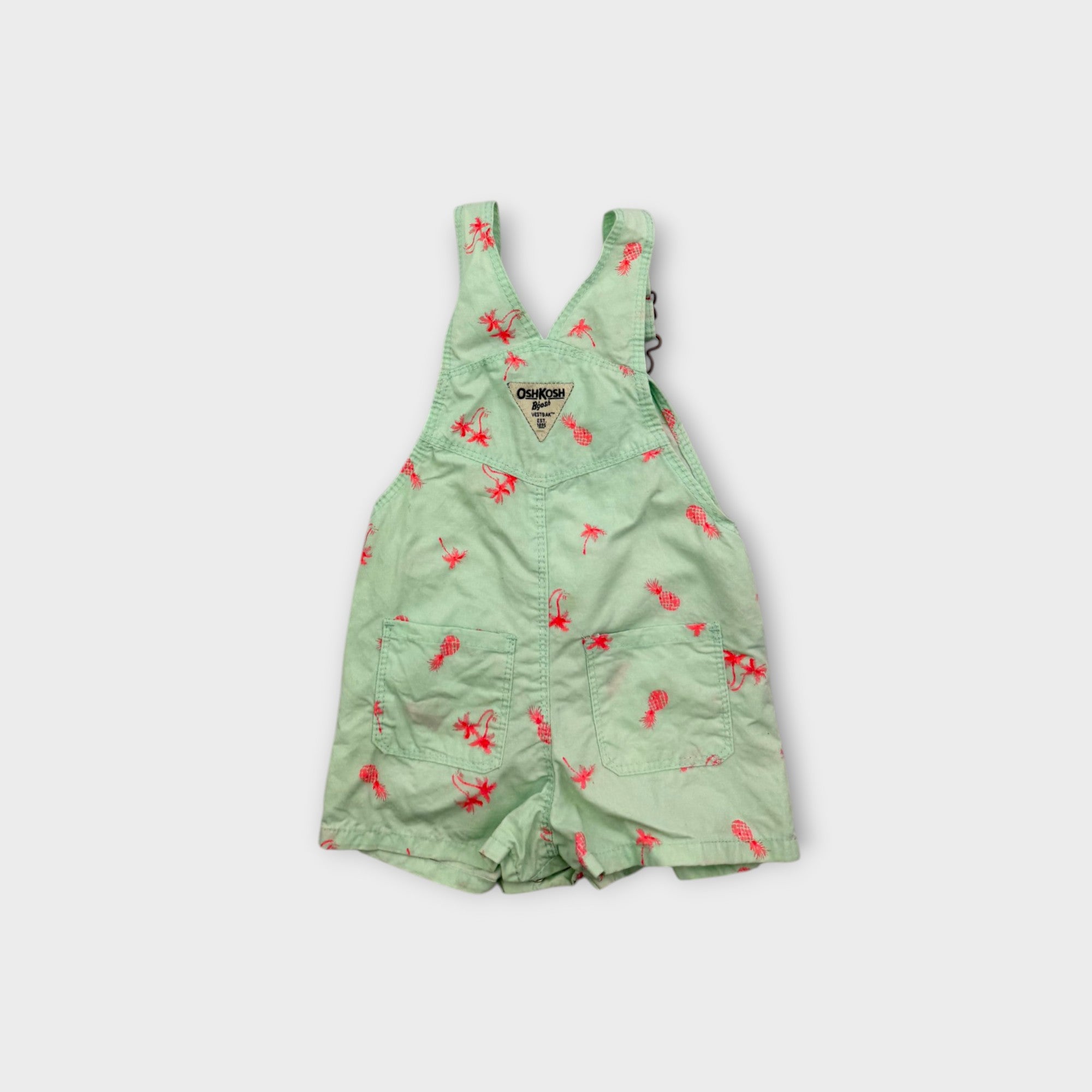 Oshkosh B'Gosh Palm Tree Overalls, Size 0
