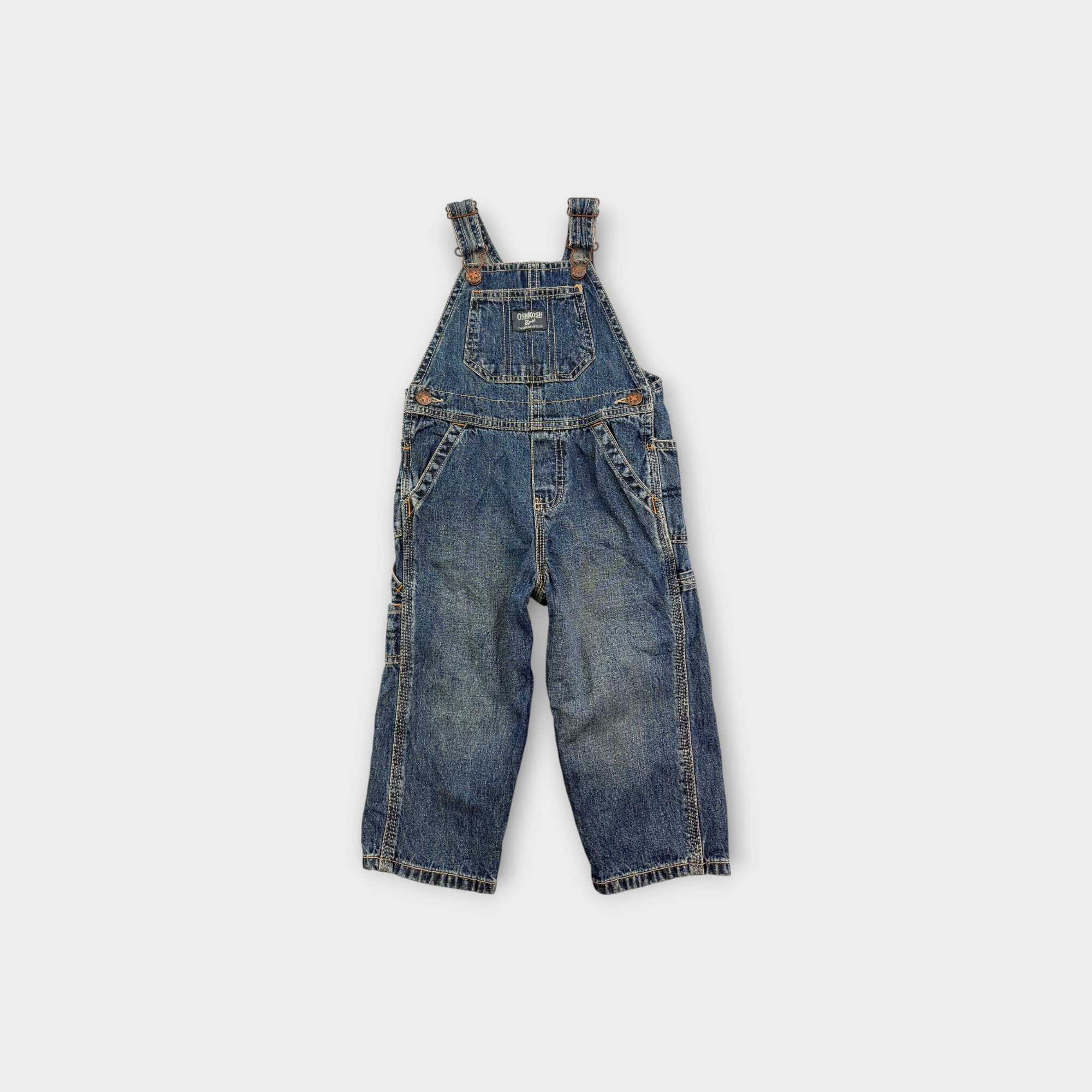 Retro Oshkosh B'Gosh Carpenter Overalls, Size 2