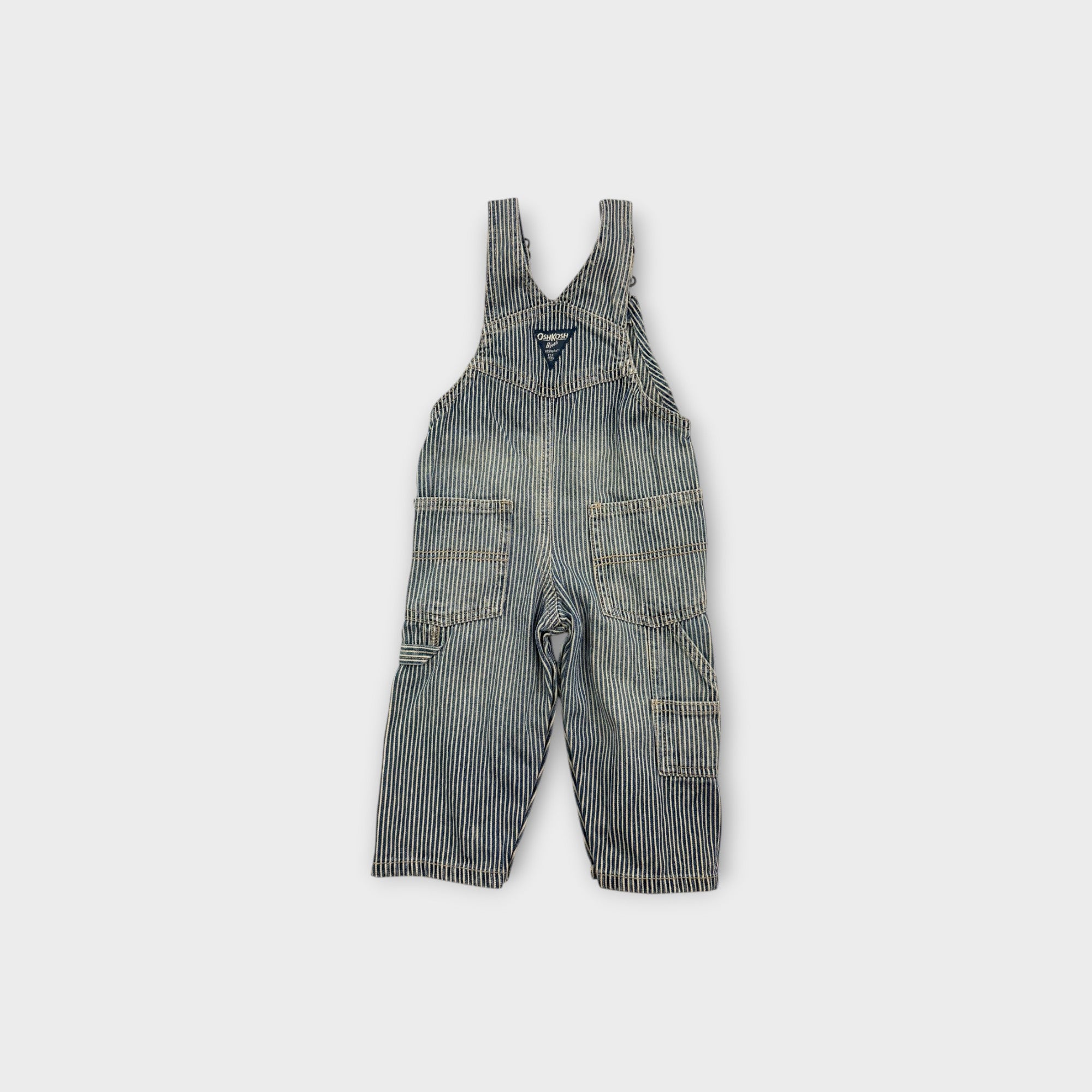 Oshkosh B'Gosh Hickory Stripe Overalls, Size 0