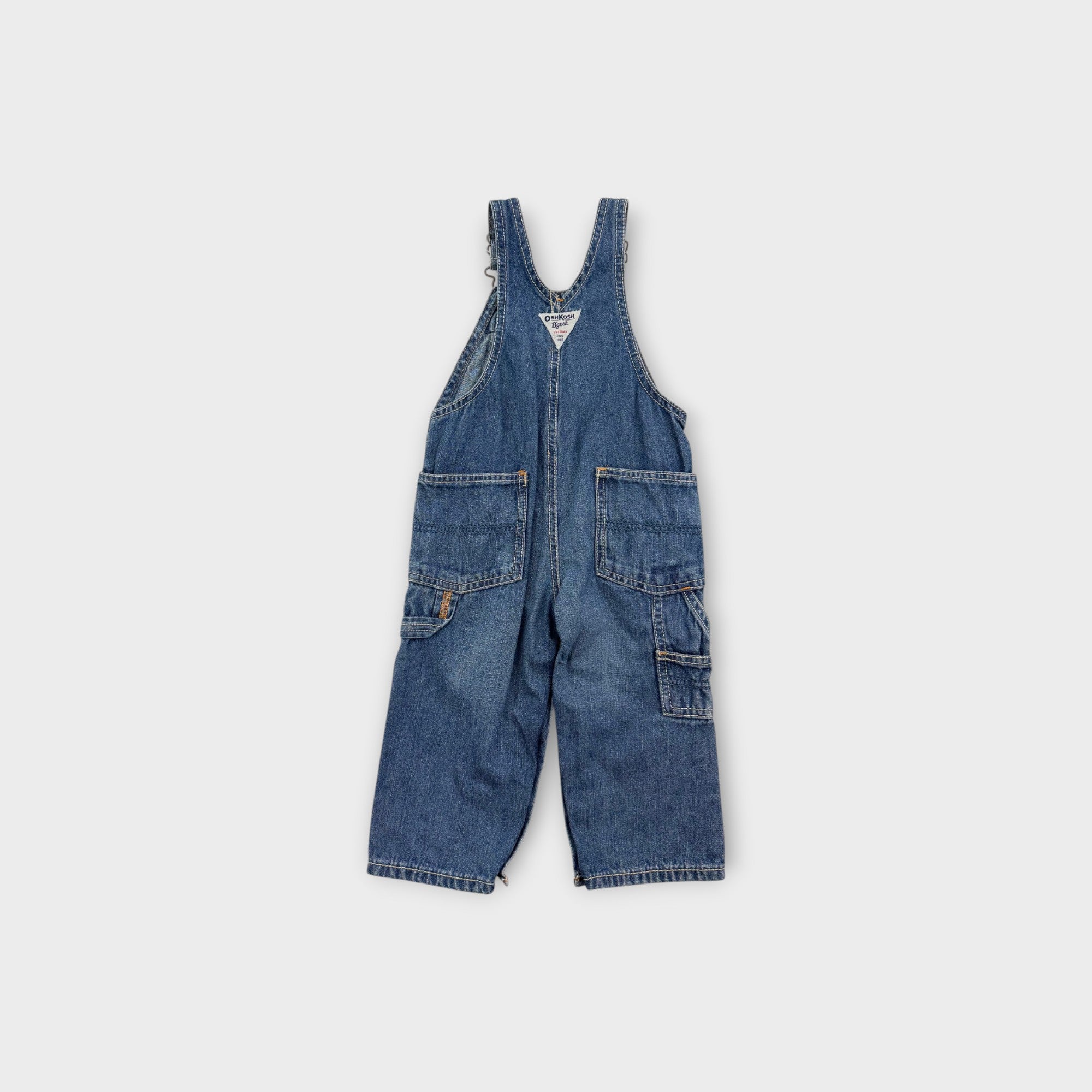 Retro Y2K Carpenter Overalls, Size 0