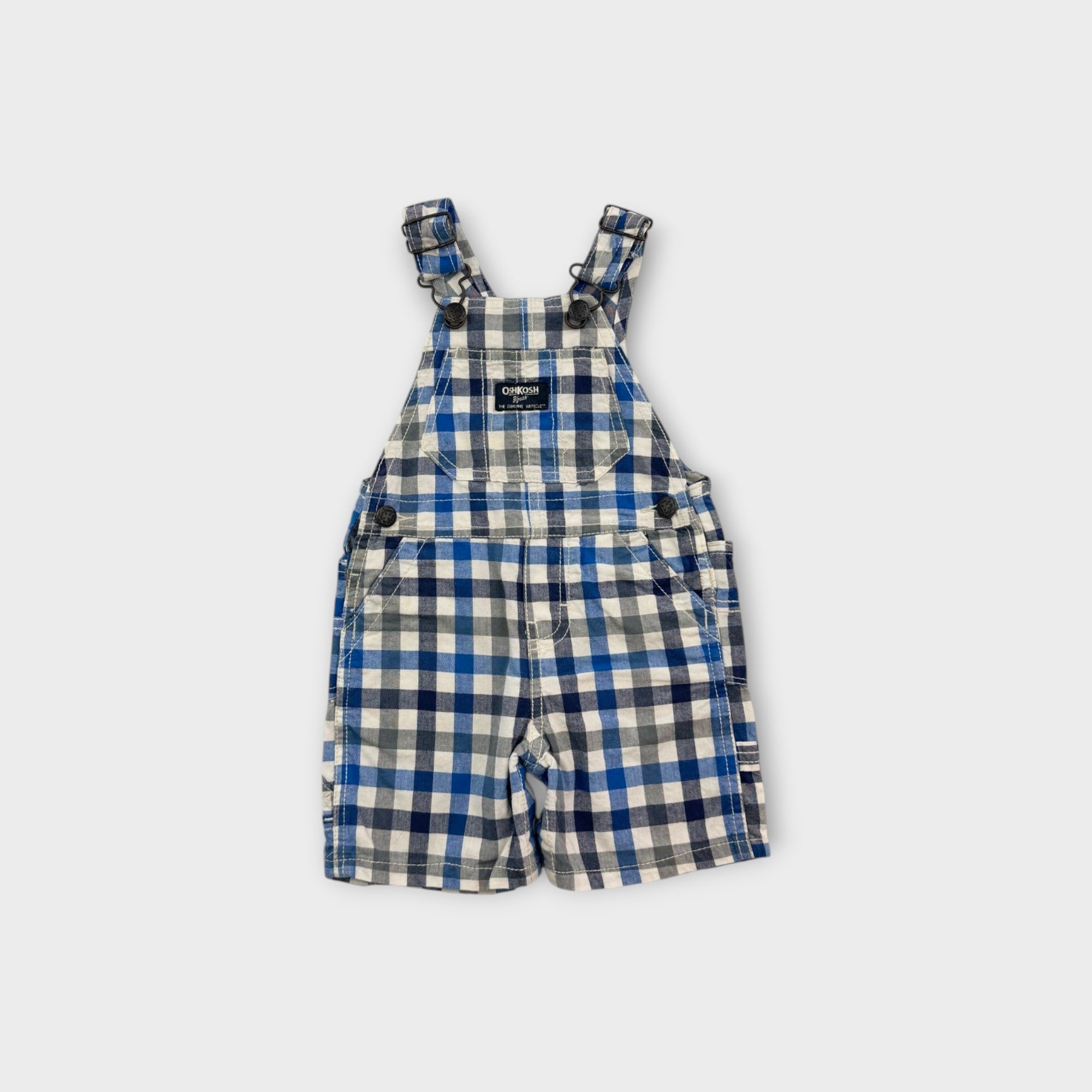 Oshkosh B'Gosh Check Overalls, Size 0
