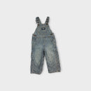Retro Y2K Oshkosh Hickory Stripe Overalls, Size 18m