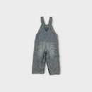 Retro Y2K Oshkosh Hickory Stripe Overalls, Size 18m