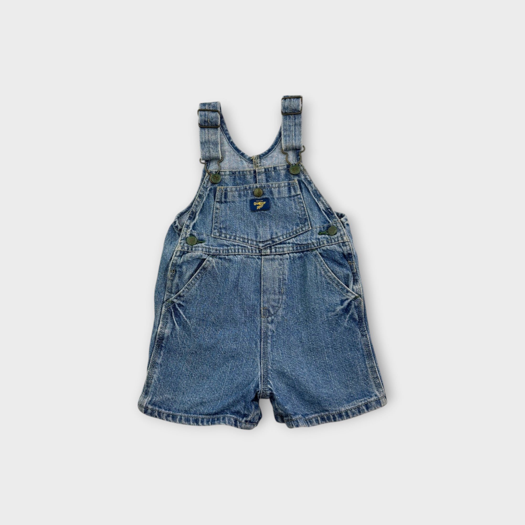 Vintage Oshkosh Denim Overalls, Size 18M