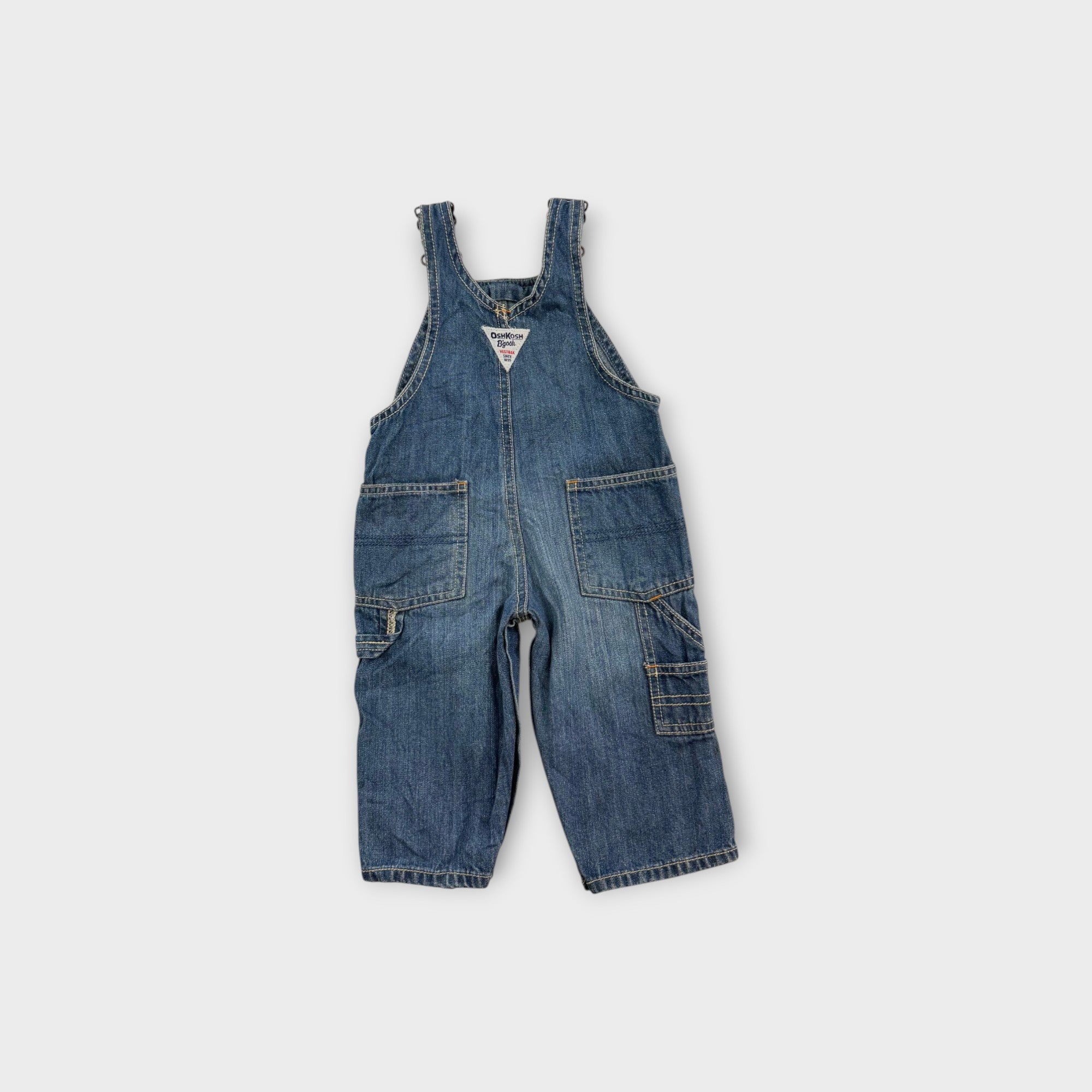 Retro Y2K Oshkosh Carpenter Overalls, Size 9m