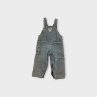Retro Y2K Oshkosh B'Gosh Hickory Stripe Overalls, Size 18m