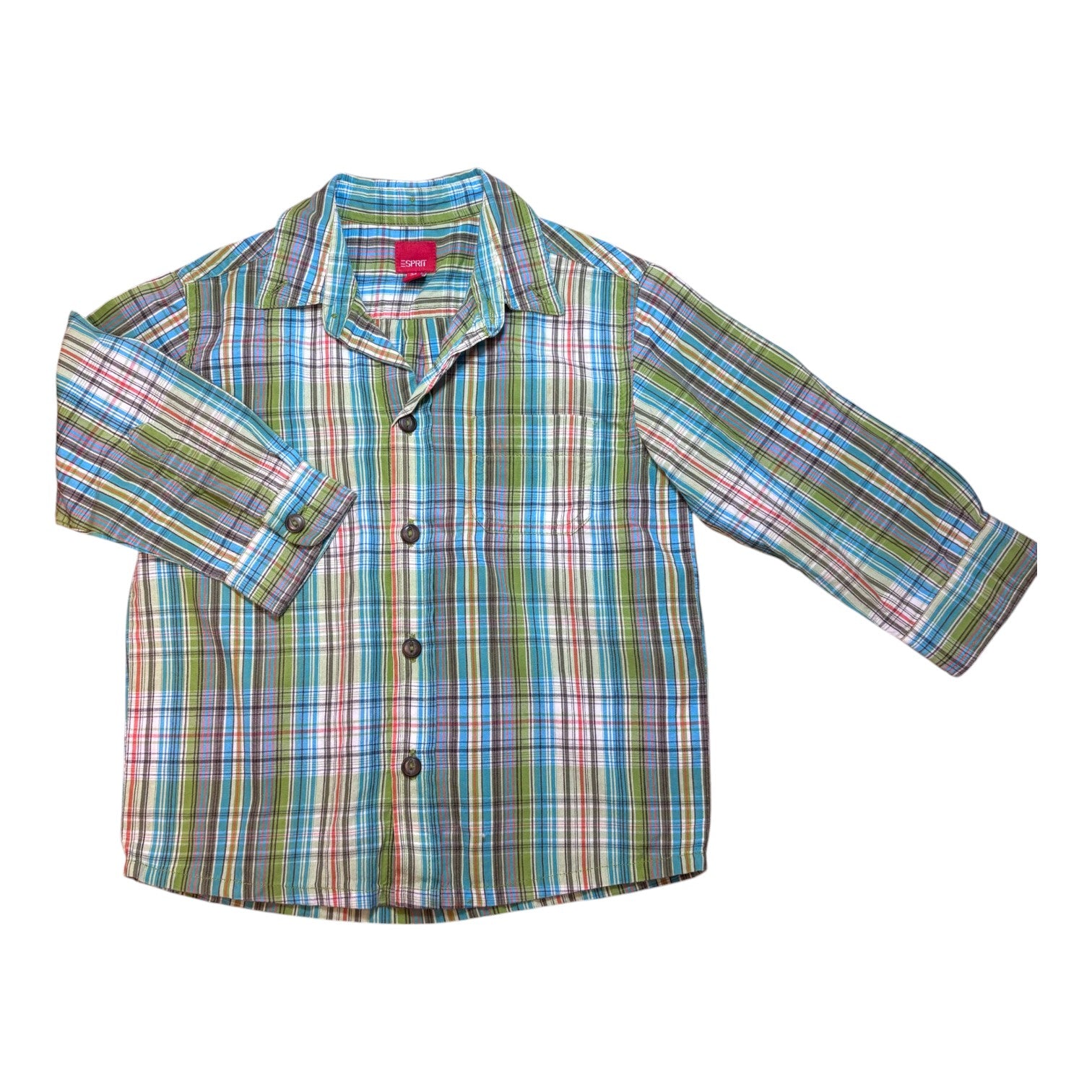 Esprit Colourful Plaid Shirt, Size 2