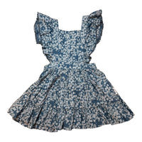 Hux Blue Daisy Pinafore Dress, Size 2