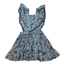 Hux Blue Daisy Pinafore Dress, Size 2