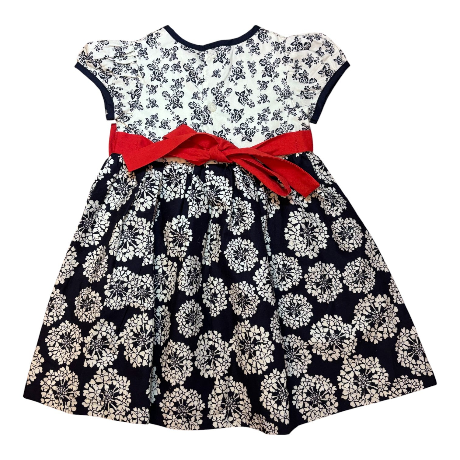 Laura Ashley Black and White Dress, Size 2