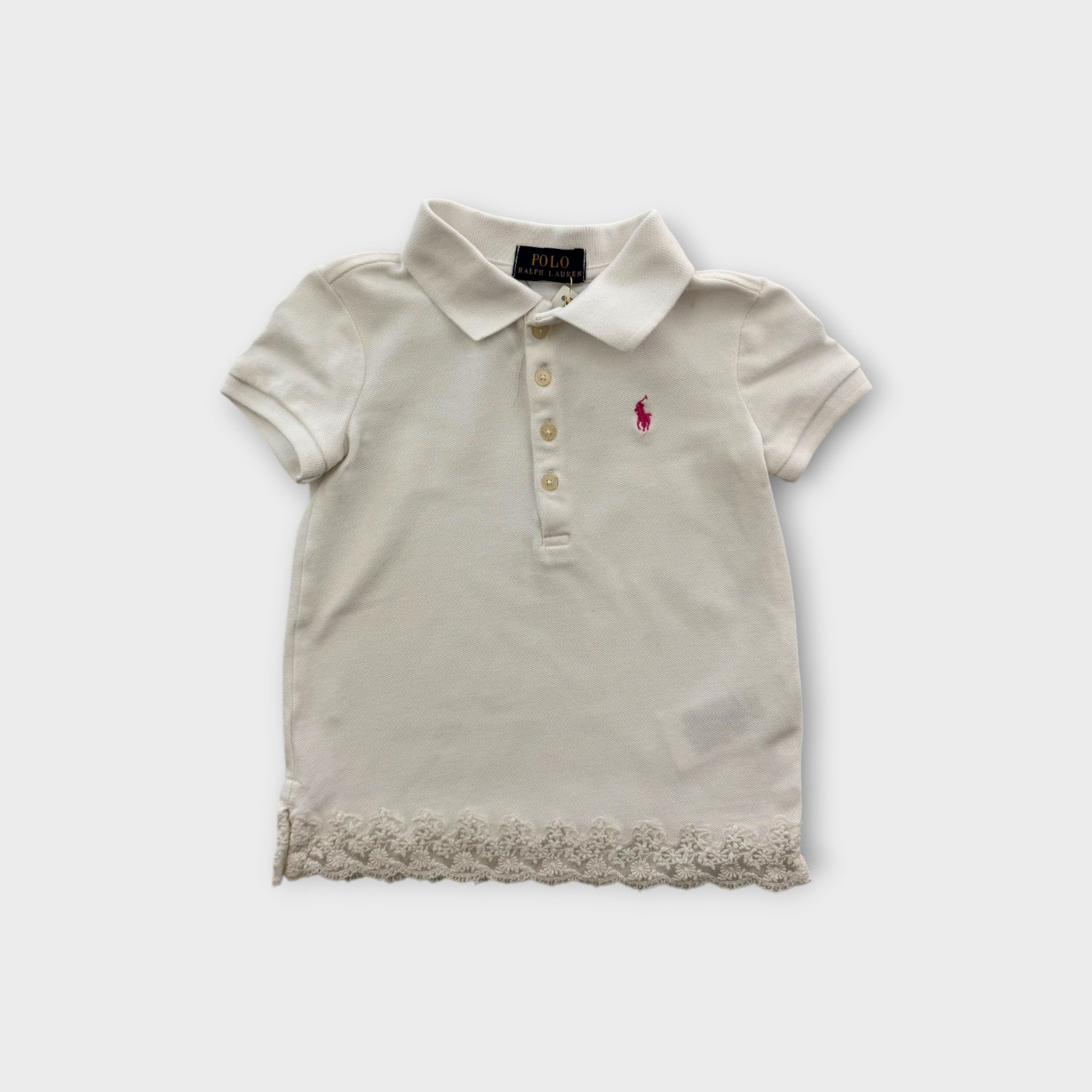 RL Lace Trim Polo, Size 2-3