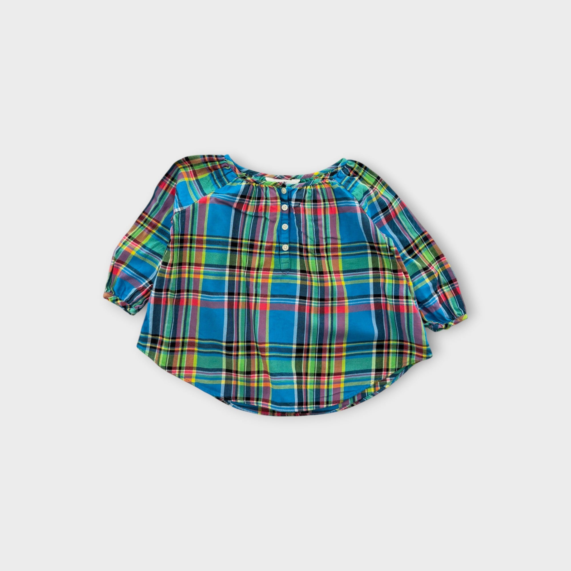 RL Plaid Blouse, Size 0