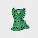 The Animals Observatory Spotty Terry Wrap Dress, Size 4