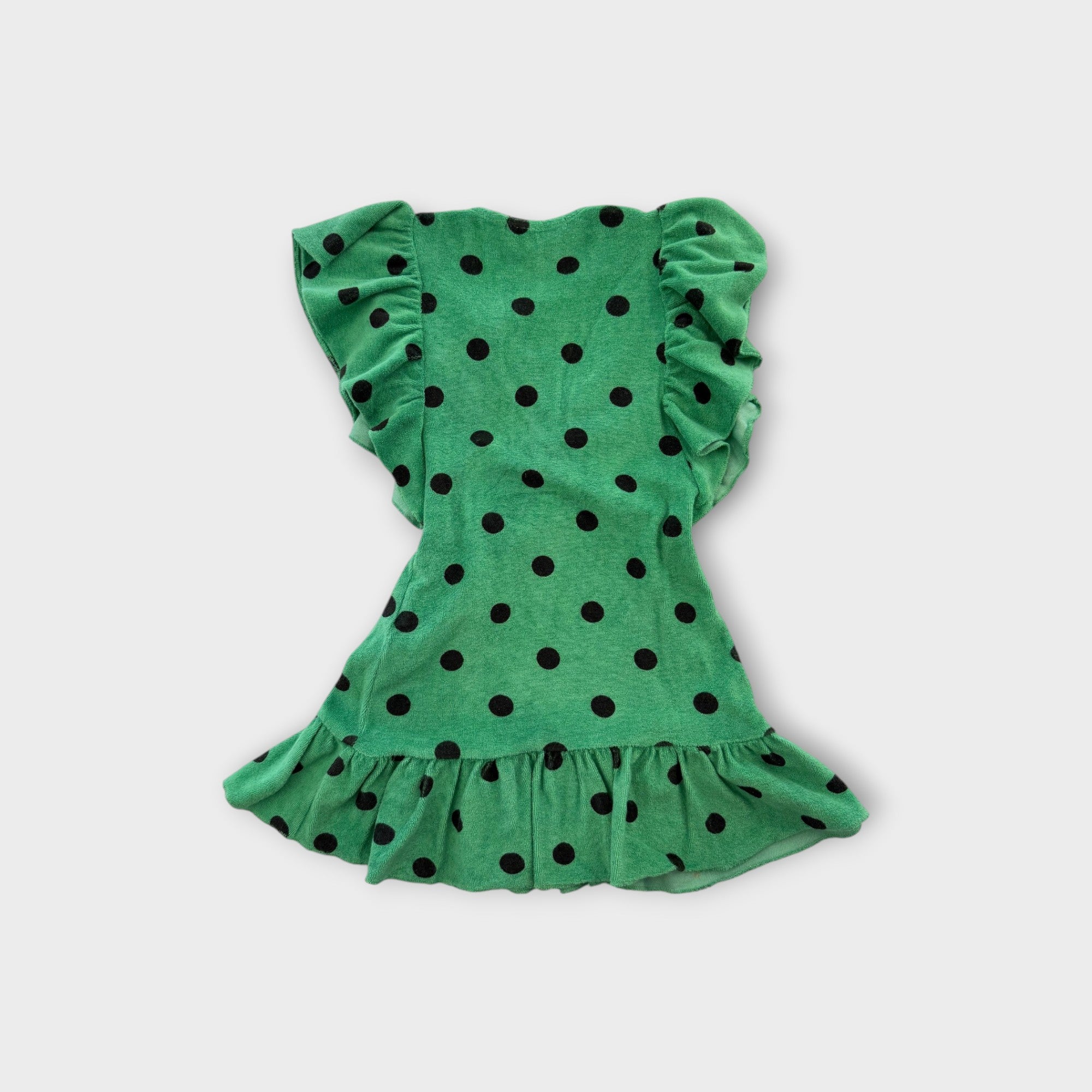 The Animals Observatory Spotty Terry Wrap Dress, Size 4