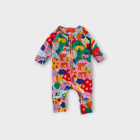 Halcyon Nights Bright Animals Onesie, Size 0000
