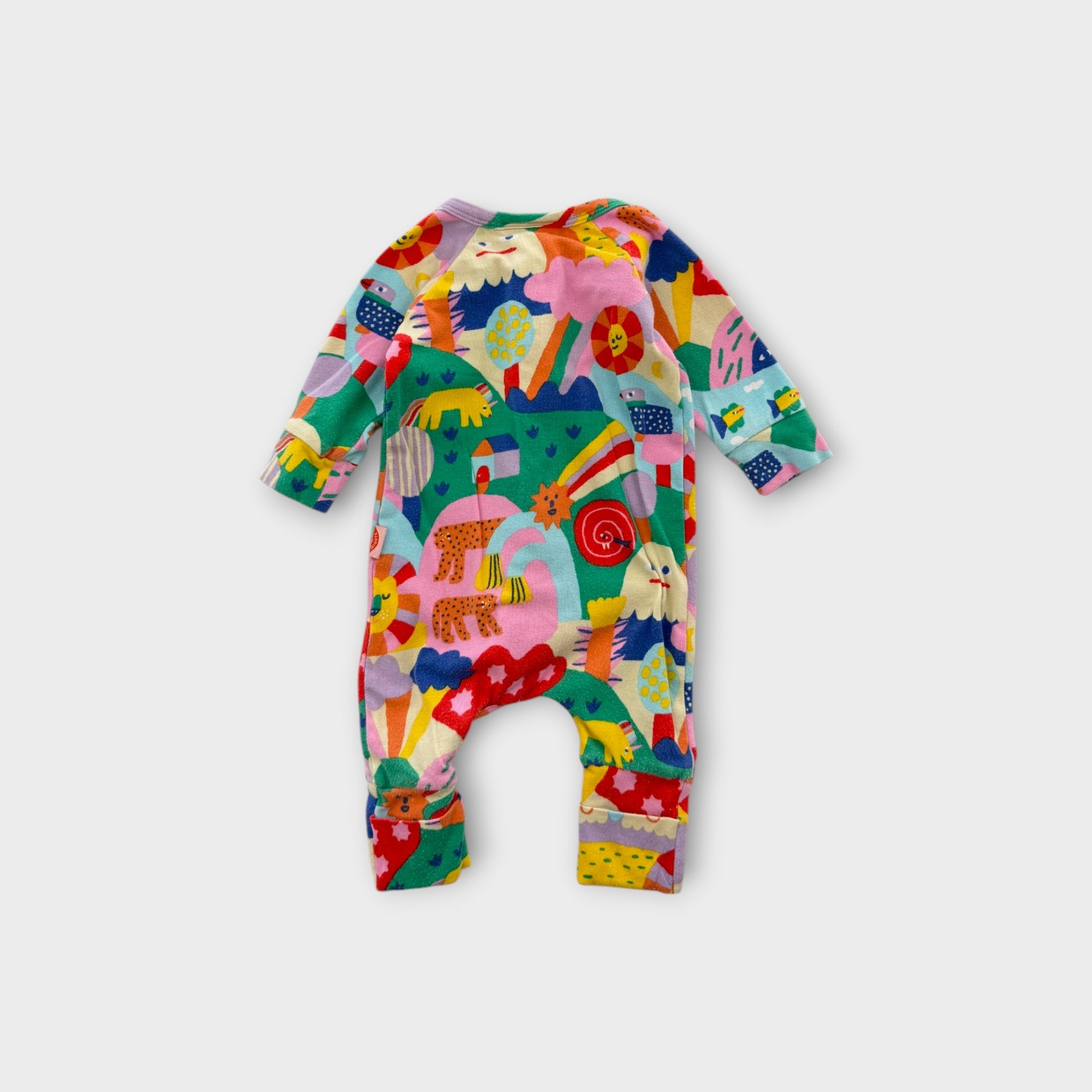 Halcyon Nights Bright Animals Onesie, Size 0000
