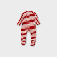 Bonds Pink & Red Striped Wondersuit, Size 00