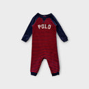 RL Polo Stripe Onesie, Size 0
