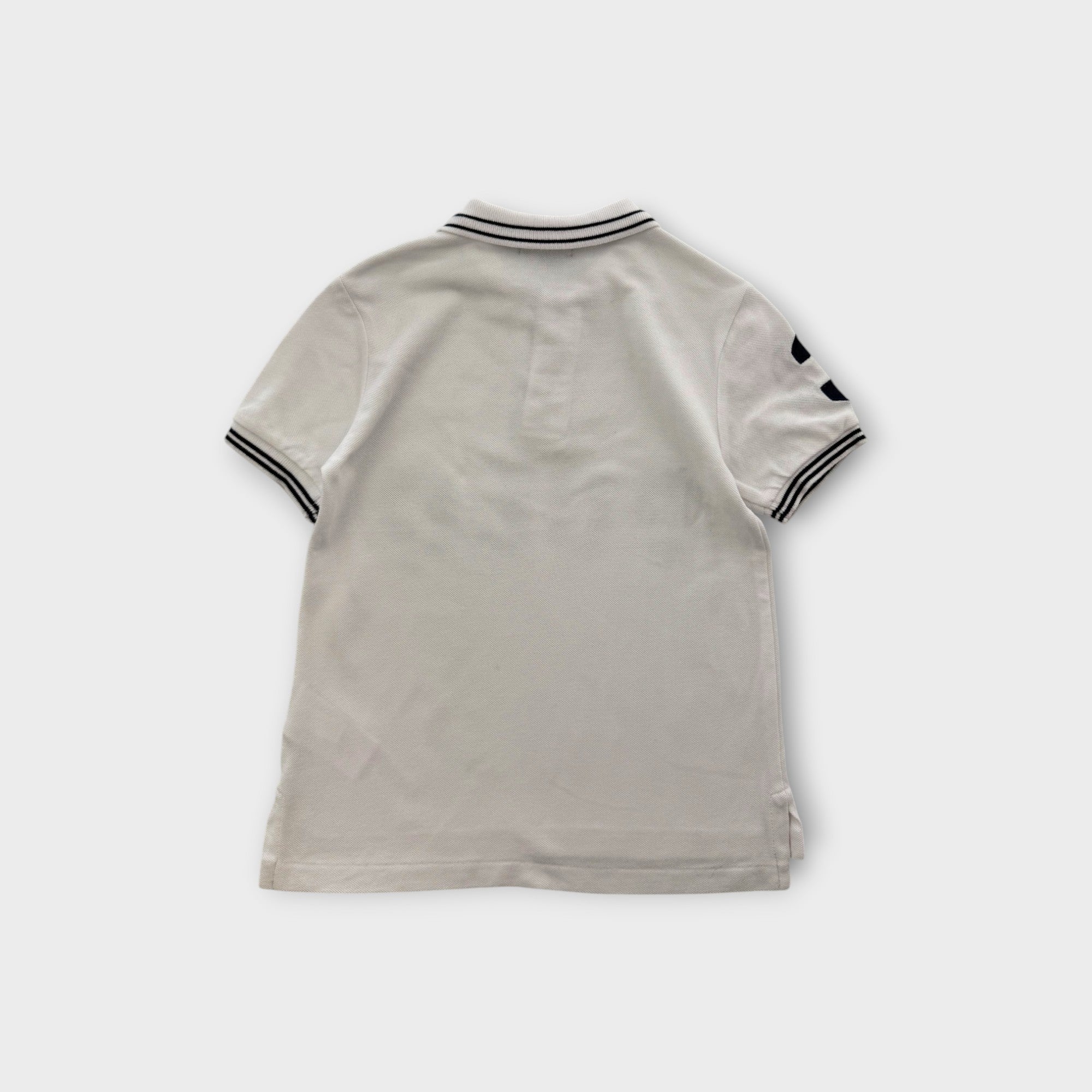 RL White & Navy Polo Shirt, Size 5