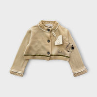 Burberry Cream Knit Cardigan, Size 0