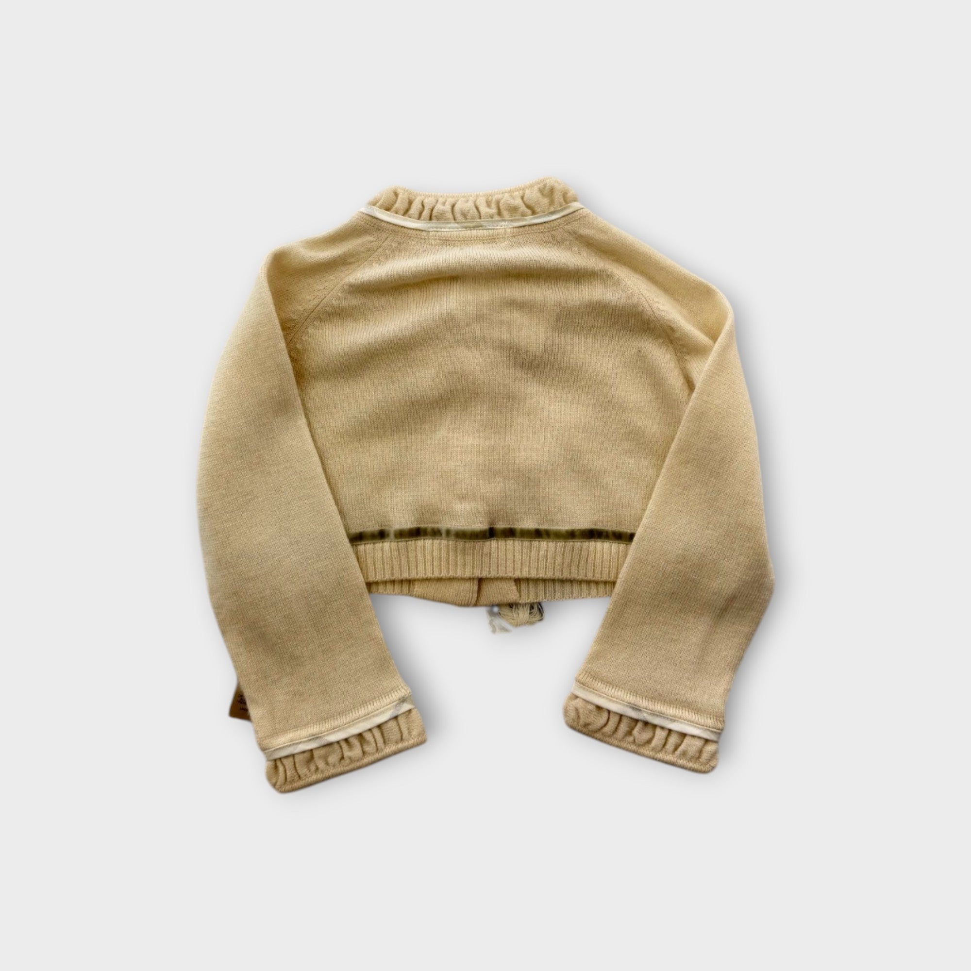 Burberry Cream Knit Cardigan, Size 0