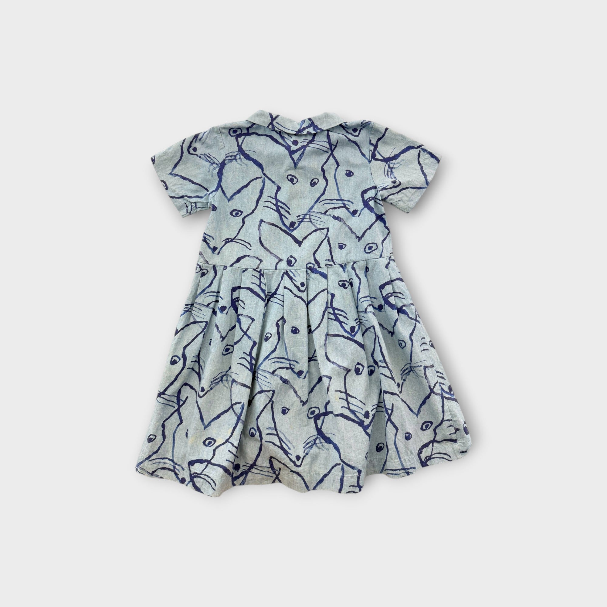 Gorman Playground Blue Mouse Print Dress, Size 5-6