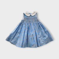 RL Smocked Striped Dress, Size 0