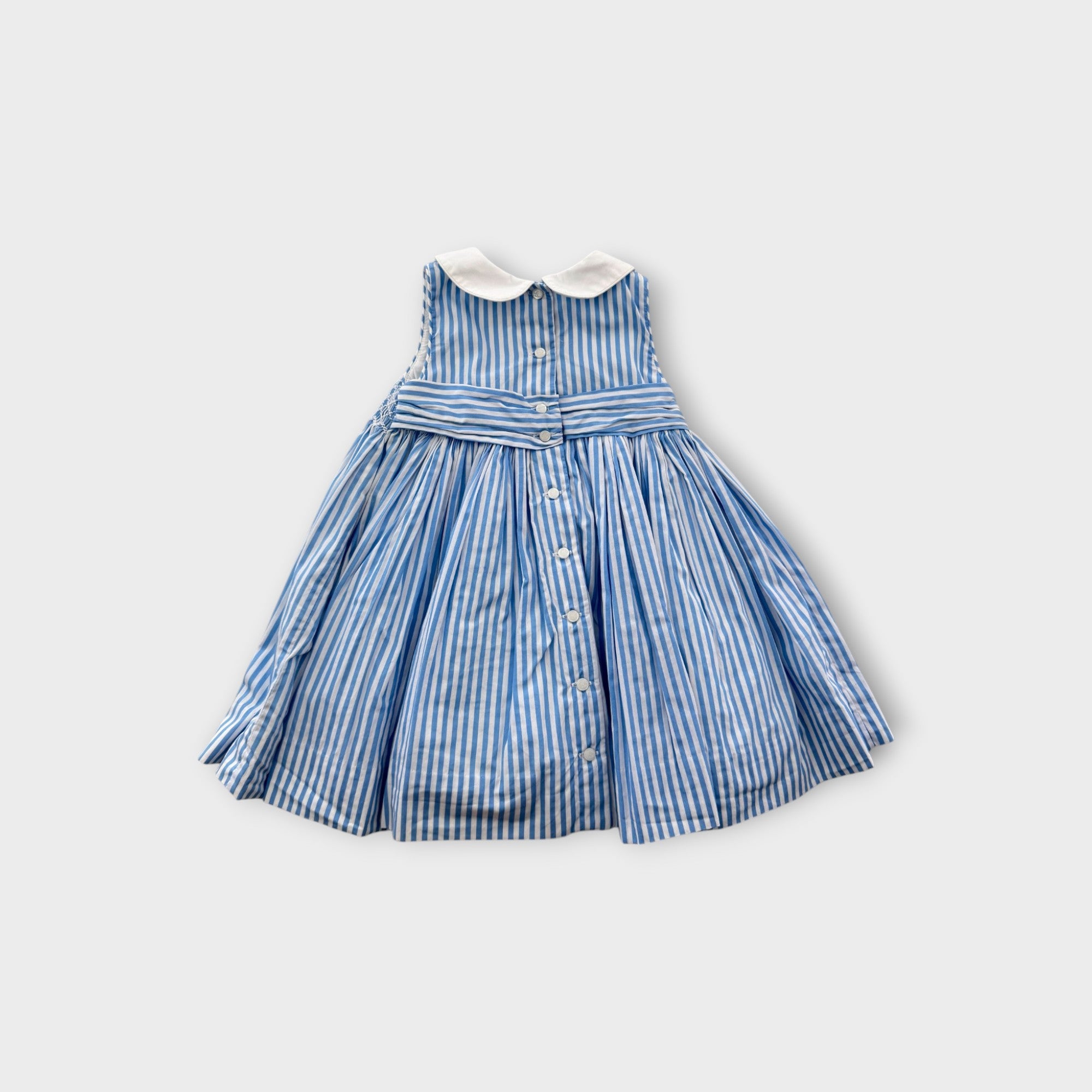 RL Smocked Striped Dress, Size 0