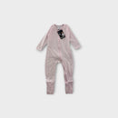 Bonds Pink & White Stripe Wondersuit, Size 1