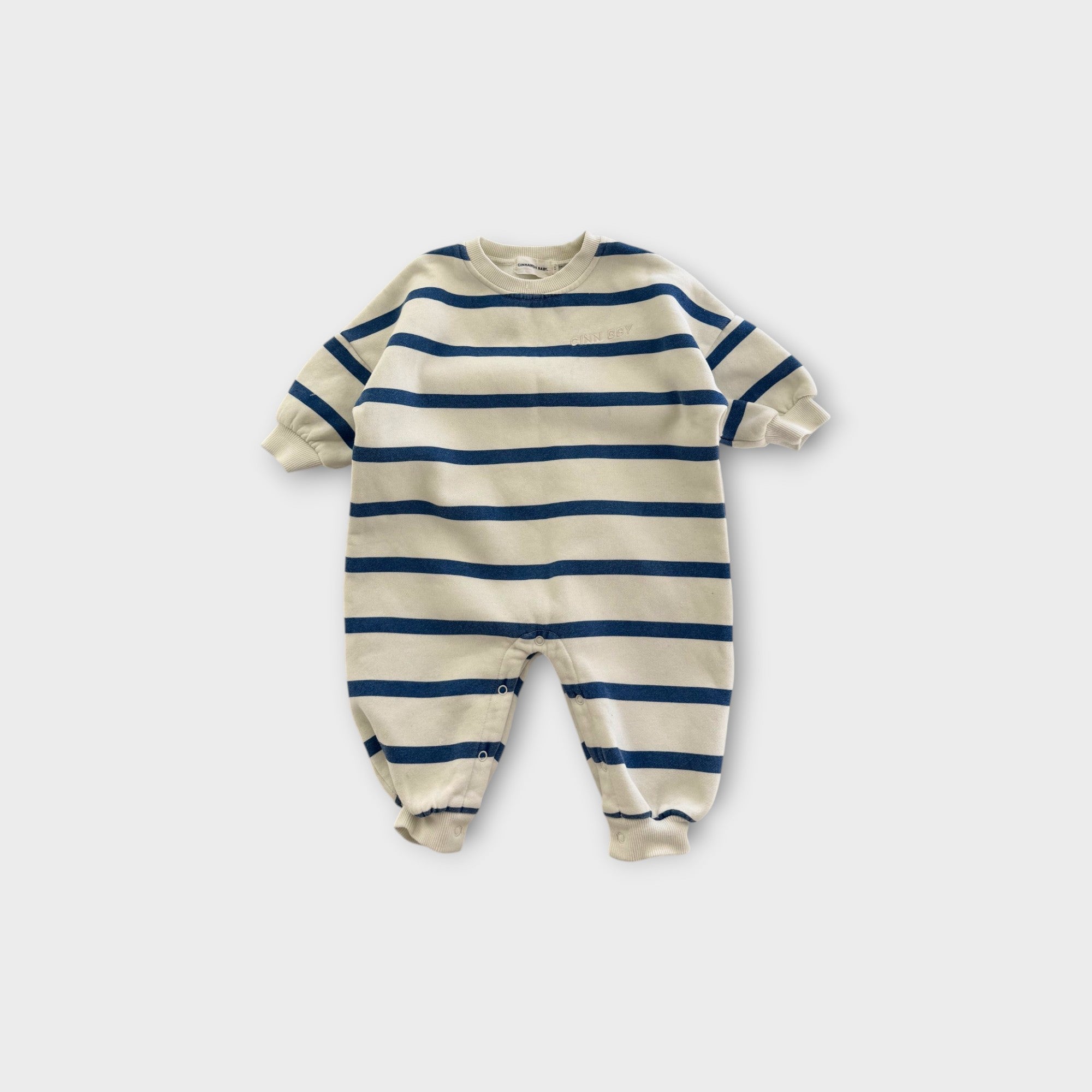 Cinnamon Baby Stripe Jumpsuit, Size 1