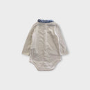Burberry Collared Bodysuit, Size 0