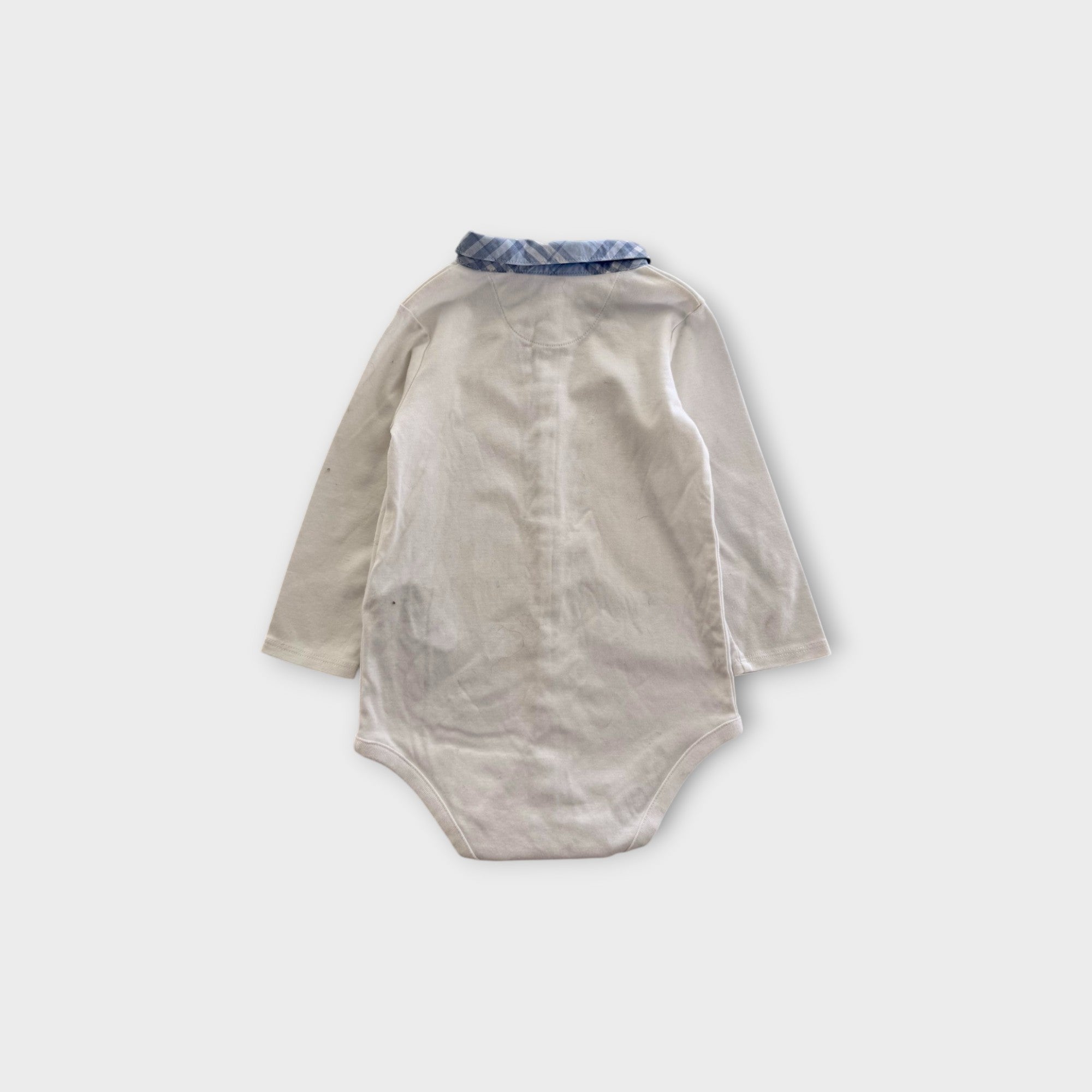 Burberry Collared Bodysuit, Size 0
