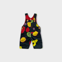 Fruit Print Overalls, Size 000