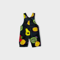 Fruit Print Overalls, Size 000