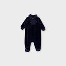 RL Velour Shawl Collar Onesie, Size 000