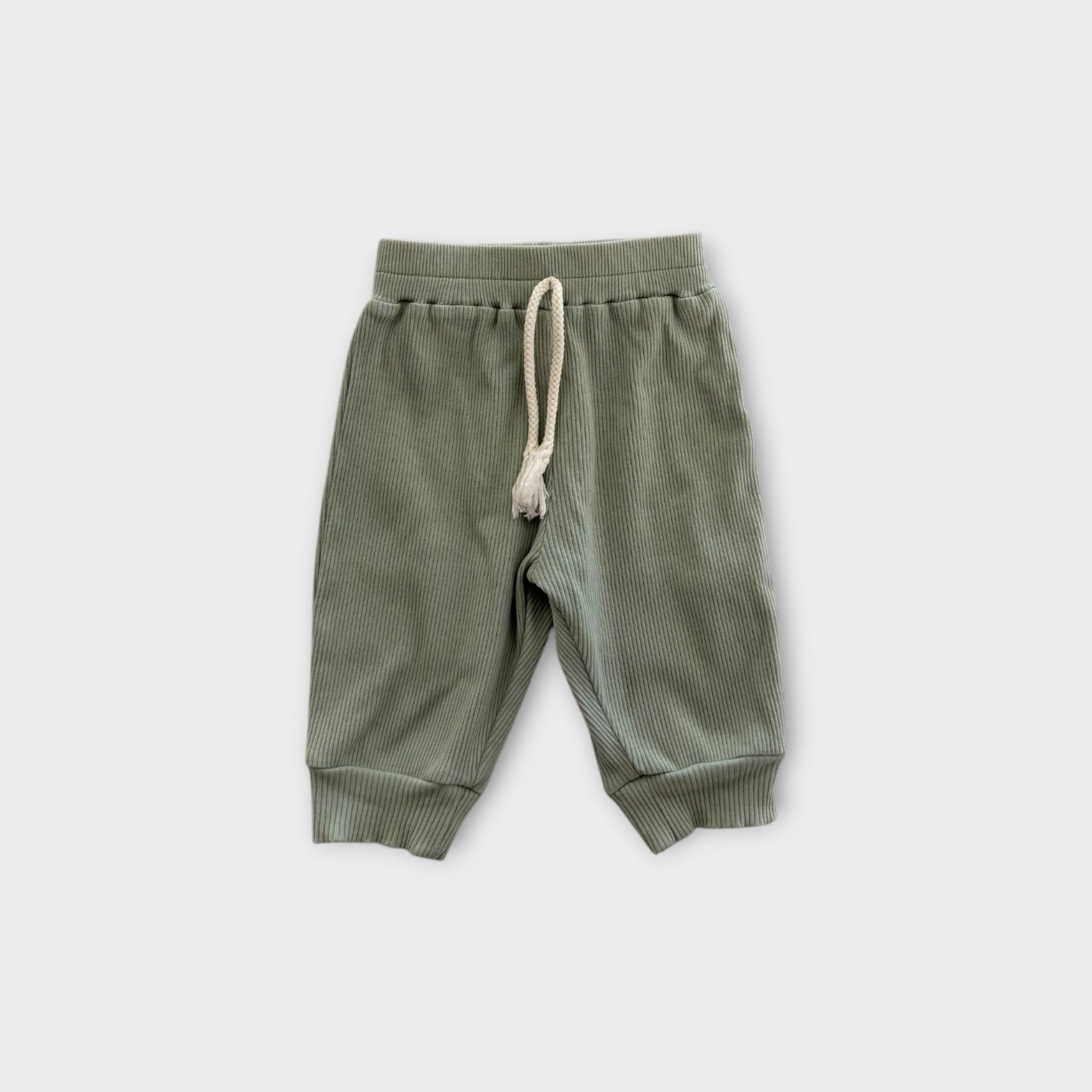 Mini Zali Green Ribbed Set, Size 00