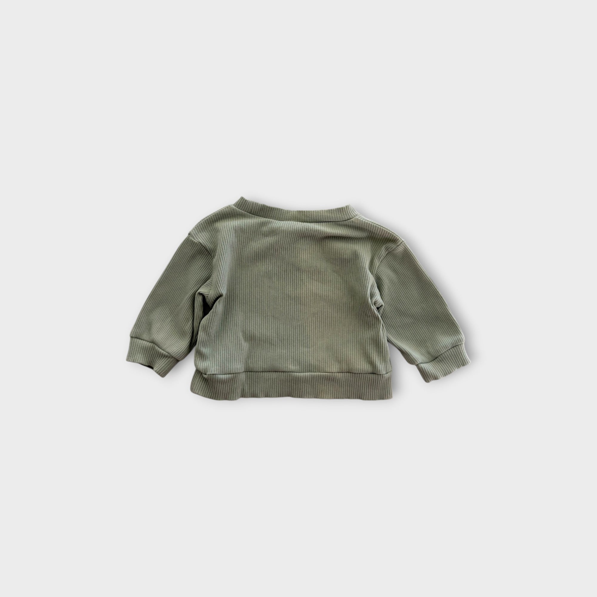 Mini Zali Green Ribbed Set, Size 00