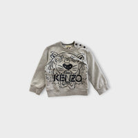Kenzo Grey Tiger Jumper, Size 2