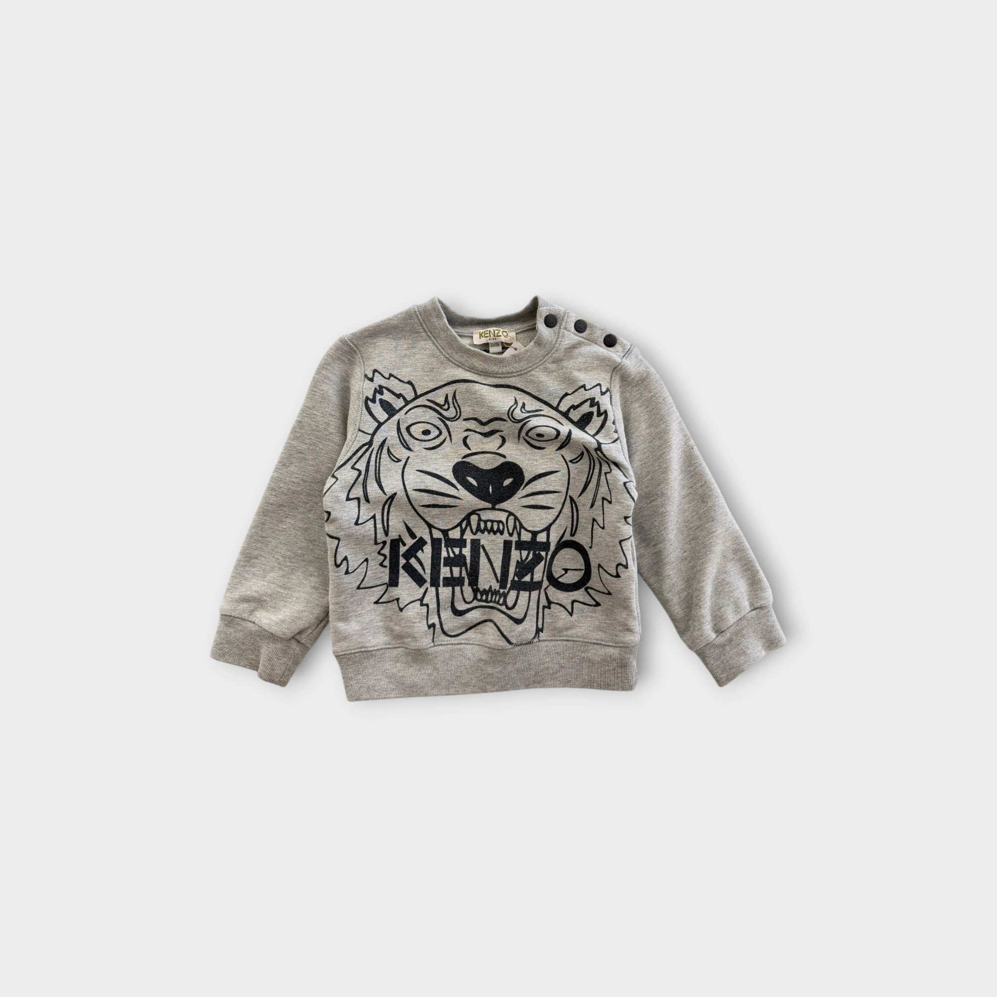 Kenzo Grey Tiger Jumper, Size 2