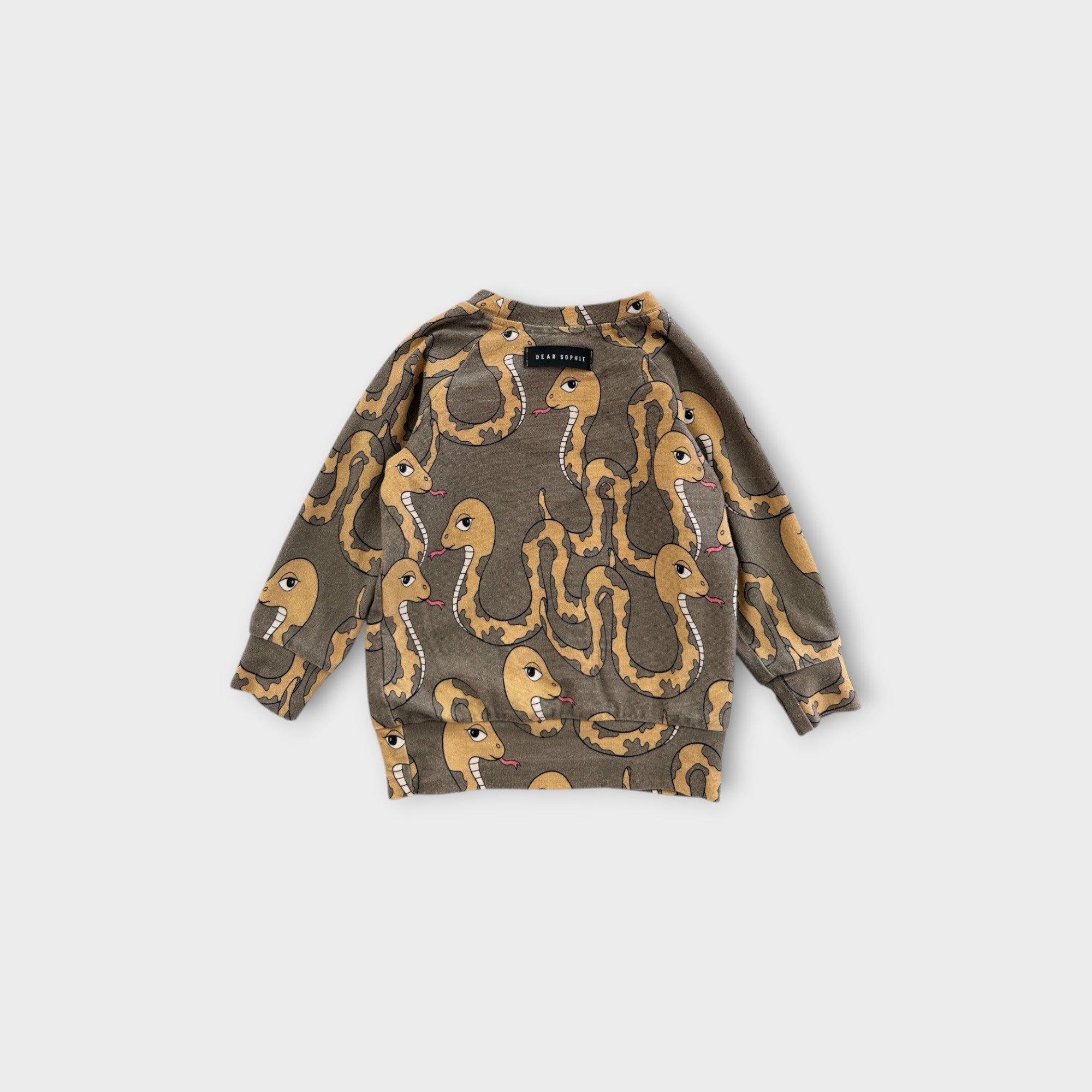 Dear Sophie Snake Print Long Sleeve Top, Size 0