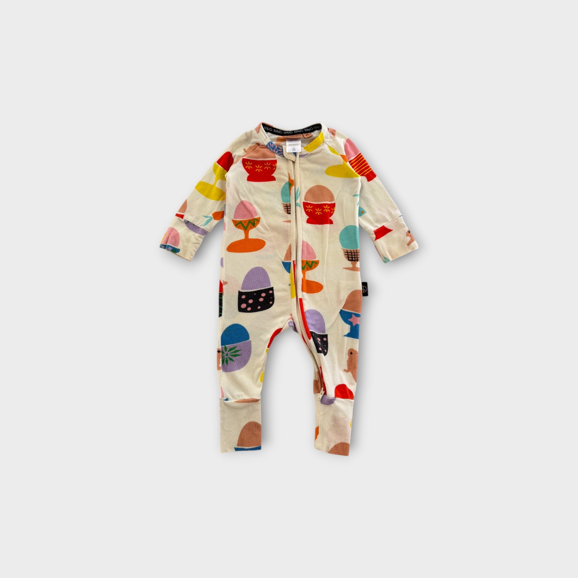 Kip & Co Egg Cups Onesie, Size 00