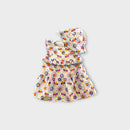 Seed Heritage Flower Dress w Hat, Size 1