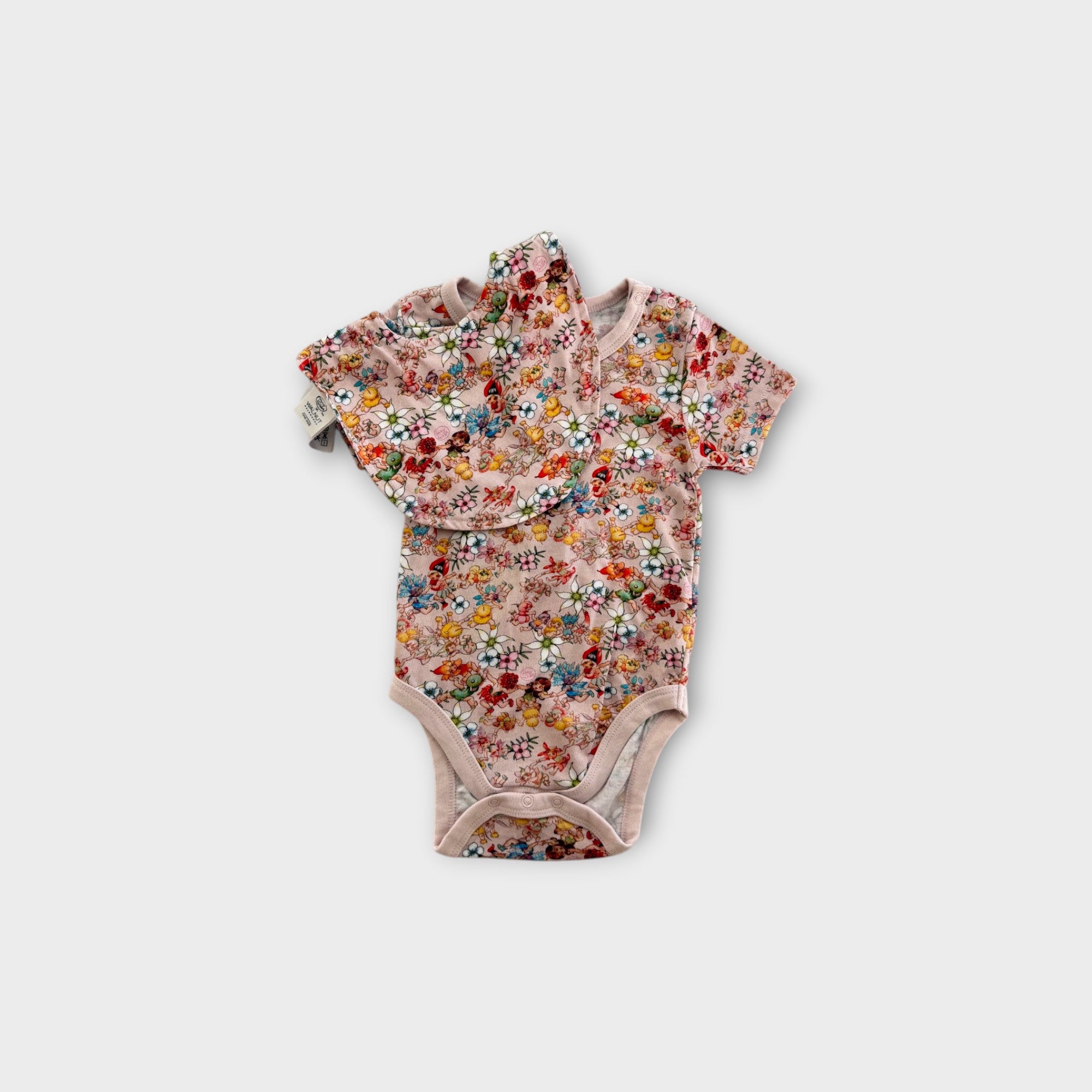 Walnut x May Gibbs Bodysuit & Bib Set, Size 0