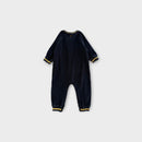 Goldie & Ace Navy Terry Onesie, Size 1