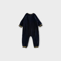 Goldie & Ace Navy Terry Onesie, Size 1